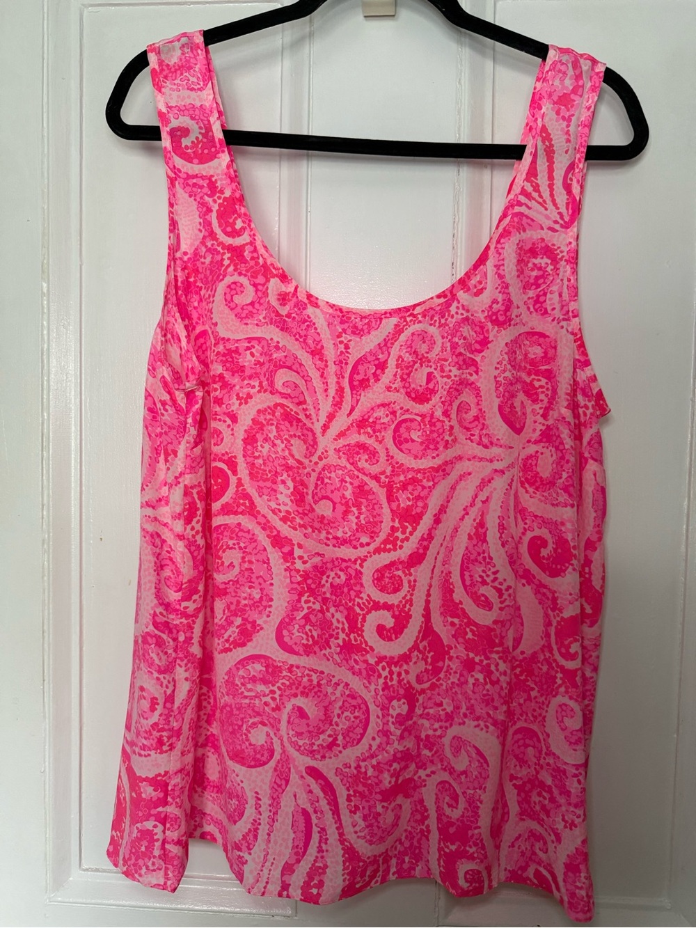 Lilly Pulitzer Cosmos Pink 100% Silk Tank Top – XL